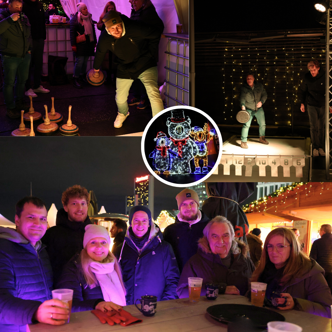 Teamevent auf dem Weihnachtsmarkt