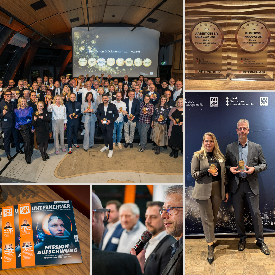 Preisverleihung DUP Unternehmer Award 2026
