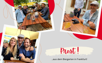 Biergartenbesuch in Frankfurt!